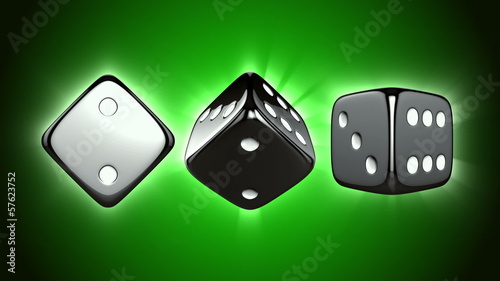 Casino Dices Spinning