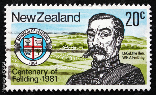 Postage stamp New Zealand 1981 Henry A. Feilding photo