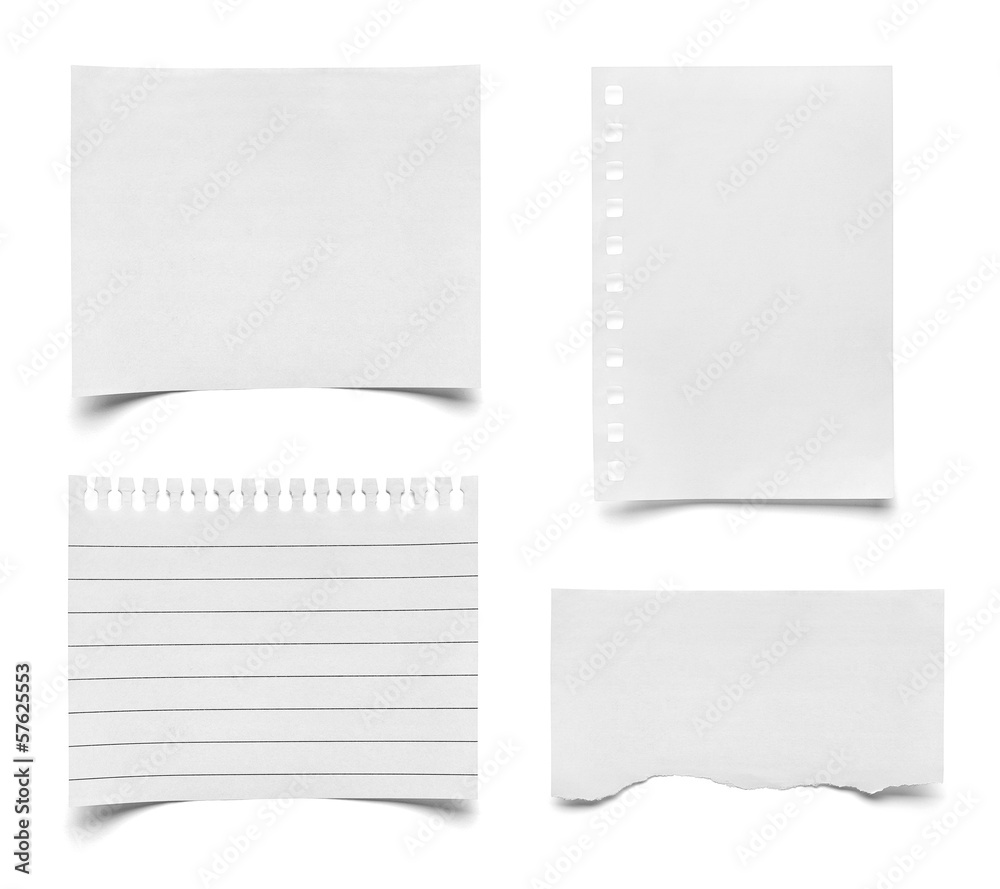 piece of paper note notepad piece of paper note notepad