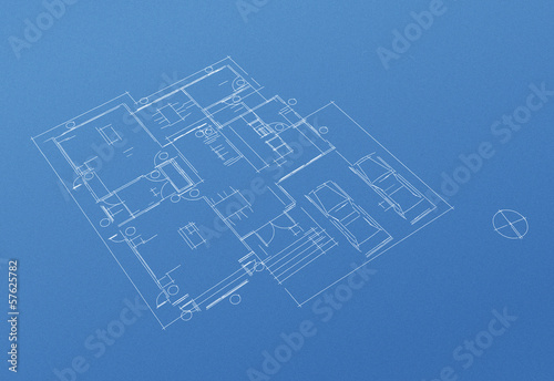 House floor plan blueprint