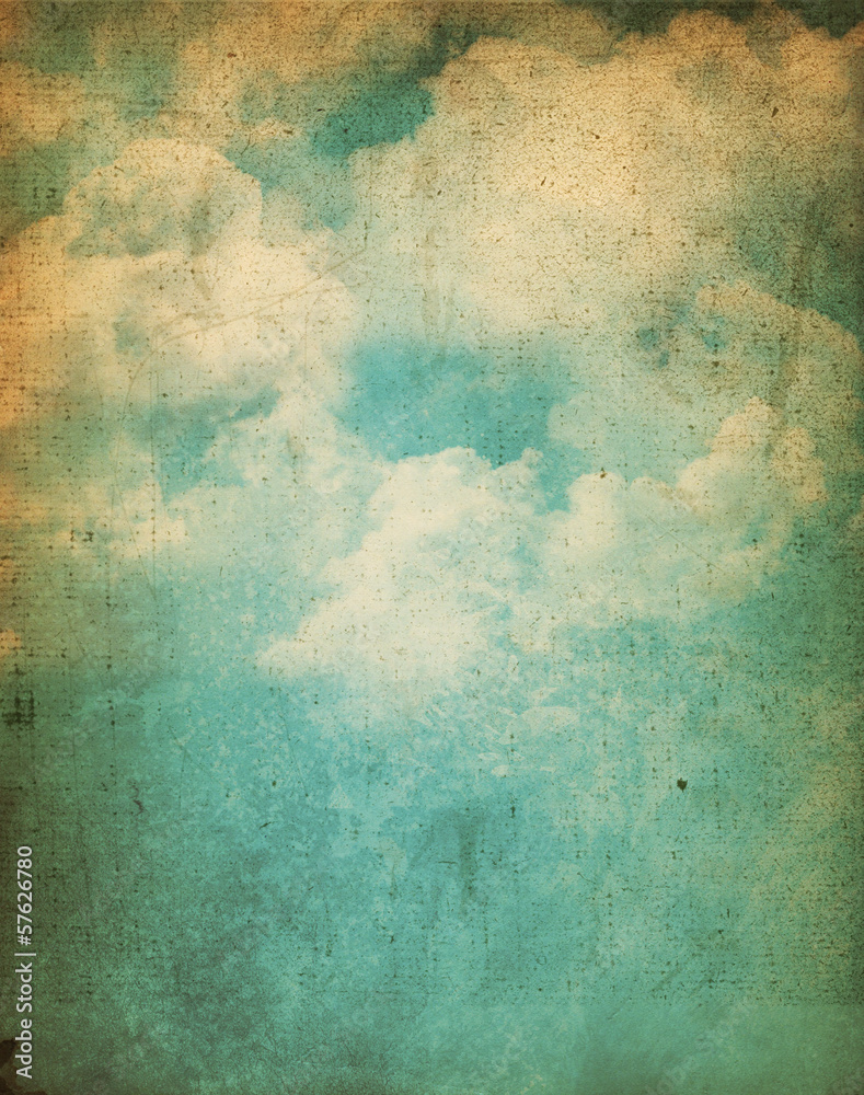 Grunge clouds background - obrazy, fototapety, plakaty 