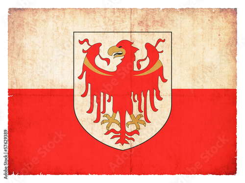 Grunge-Flagge Südtirol (Italien)