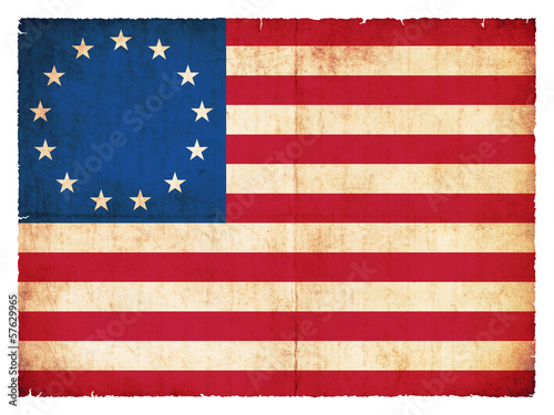 Historische Grunge-Flagge der USA