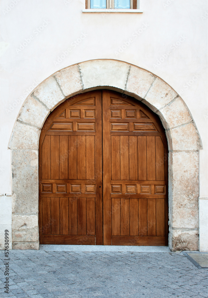 Wooden gates in Alcala