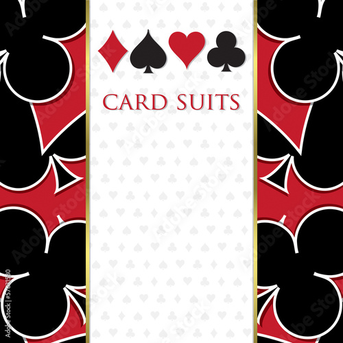Card suit background in vector format