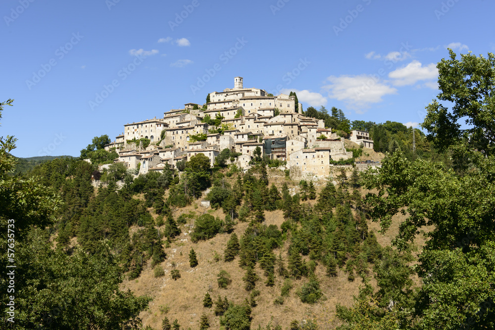 Fototapeta premium Labro view from south, Rieti