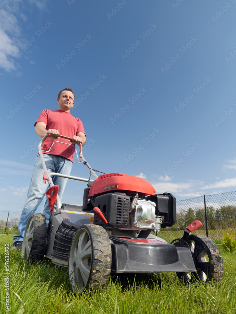 Obraz premium Grass mowing