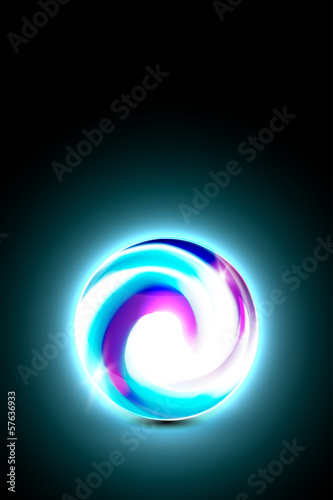 Abstract glowing ball for your design