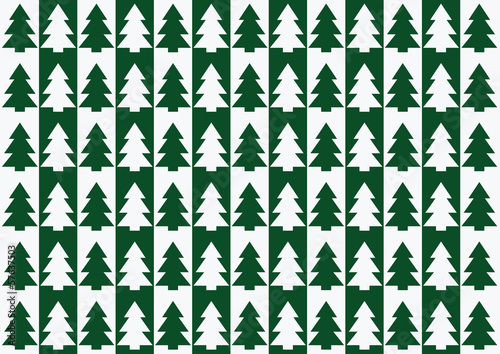 Christmas trees pattern, background