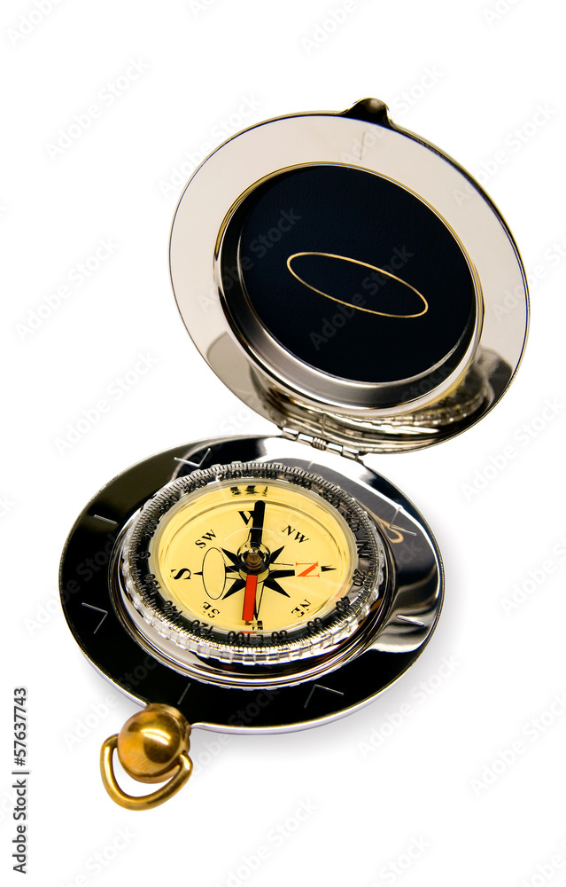 Compass on a white background Compass on a white background