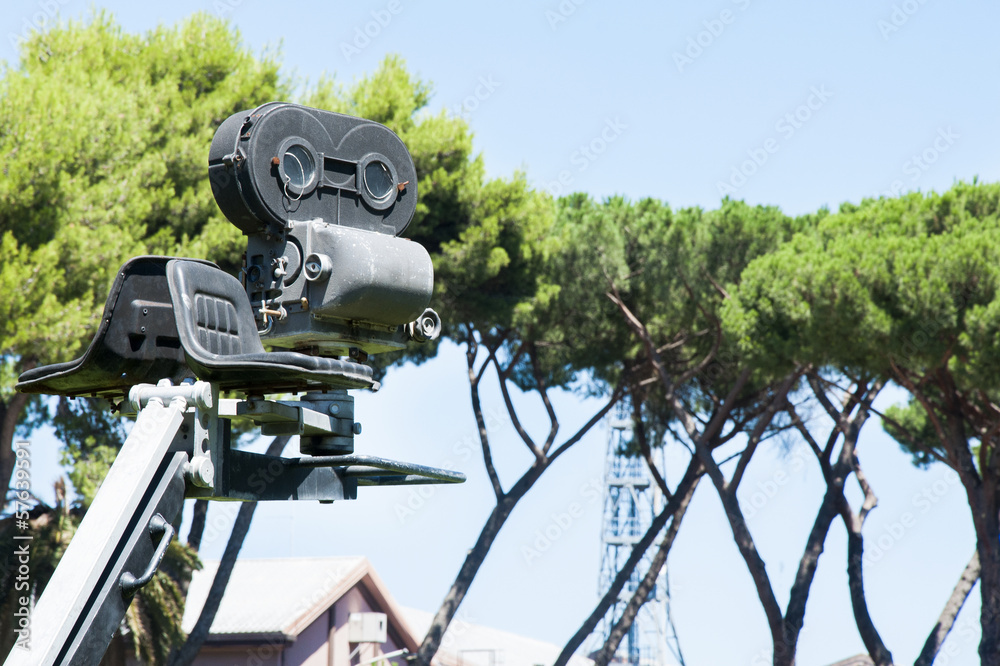 Old movie camera Old movie camera
