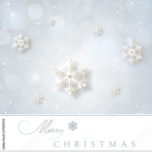 Elegant Christmas background with snowflakes