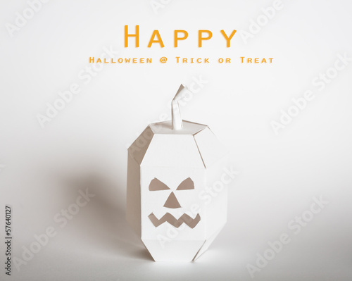 Foto Halloween pumpkin papercraft