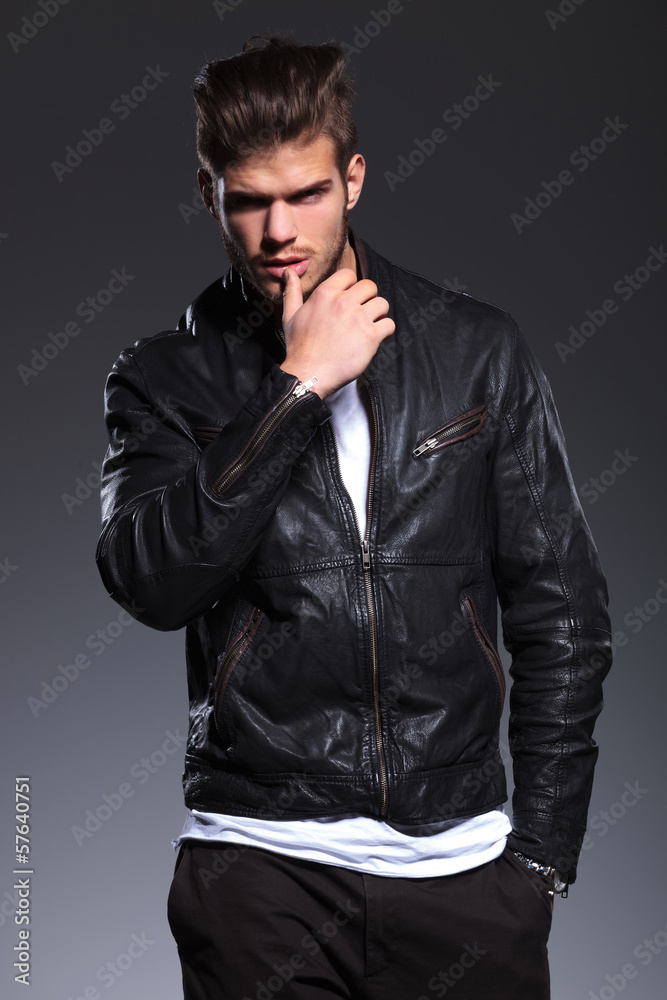 Fototapeta premium sensual pose of a young fashion model