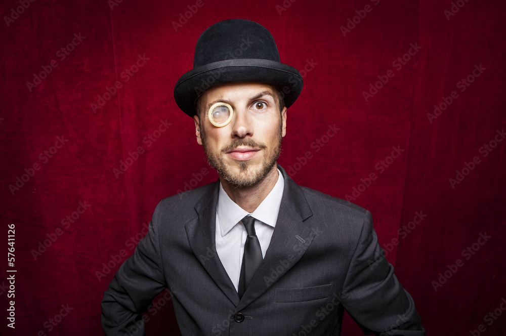young gentleman witha condom monocle young gentleman witha condom monocle