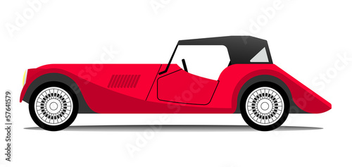 Red cabriolet