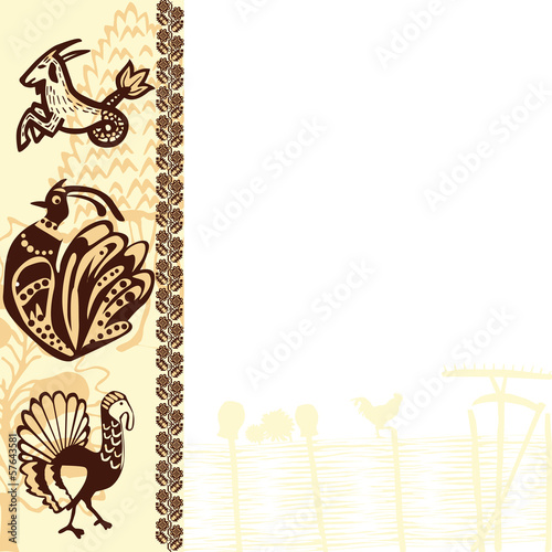 picture frame with ethnic