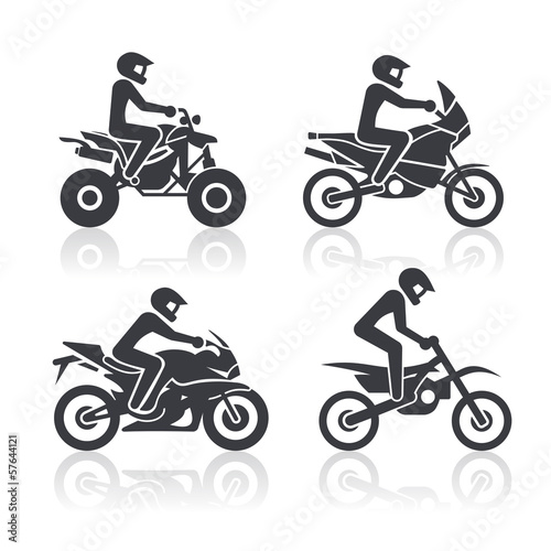 Set of icons - motosport