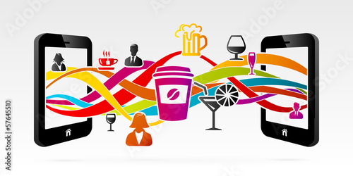 Online dating using connected mobile phone devices