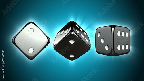 Casino Dices Spinning