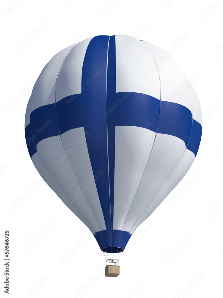 Fototapeta premium hot air balloon on a white background