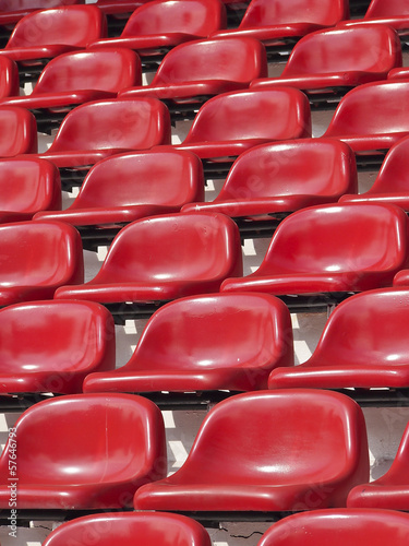 empty red seats