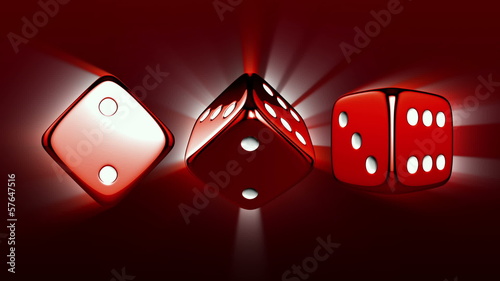 Casino Dices Spinning