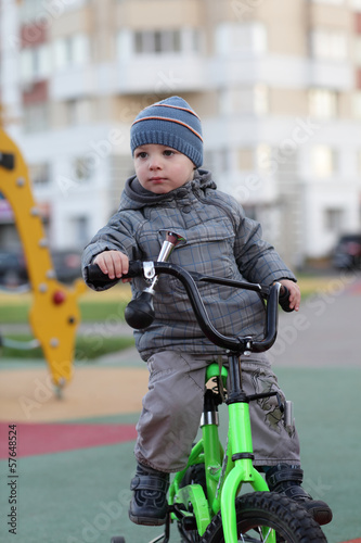 Boy on bike