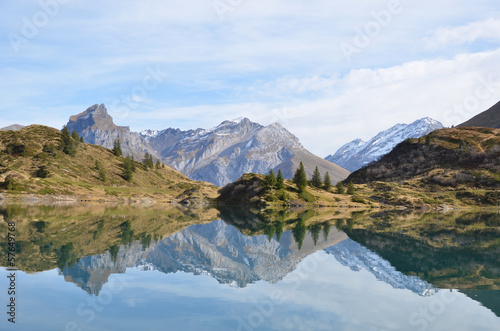 Beautiful mountain lake. Switzerland