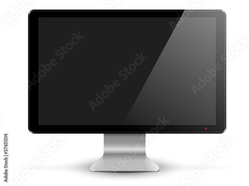 black pc monitor