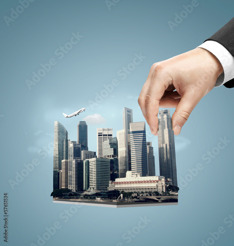 hand building city