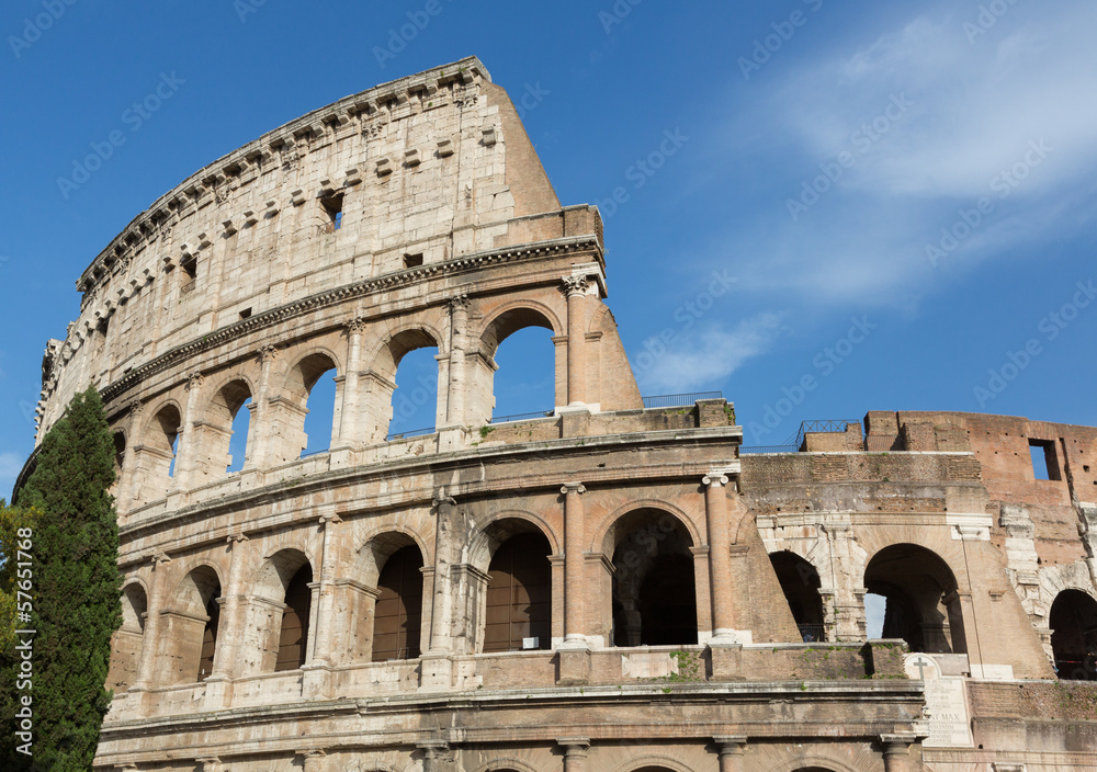 Colosseum Landscape Close-Up