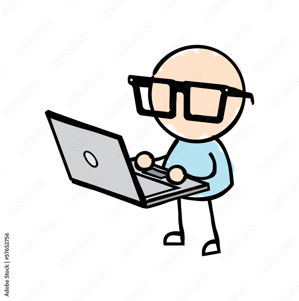 Geek on Laptop Geek on Laptop