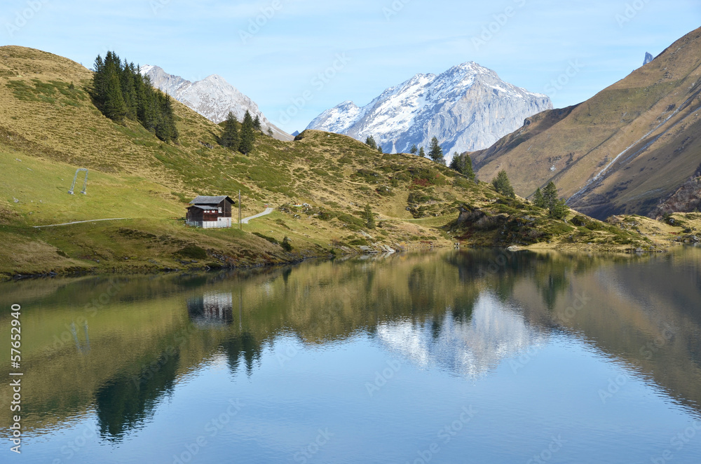 Beautiful mountain lake. Switzerland