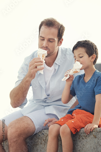 Eating icecream together