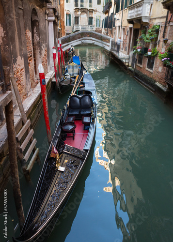 Quiet Canal with Two Gondolas © Alysta