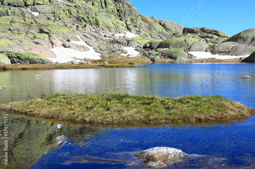 Big lagoon in Gredos`s mountain, Spain  photo