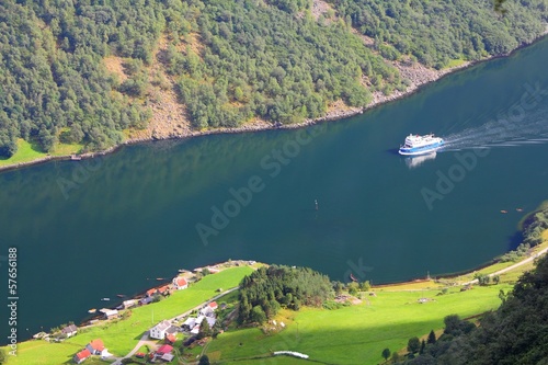 Fiord in Norway - Naeroyfjord photo