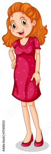 A smiling mother