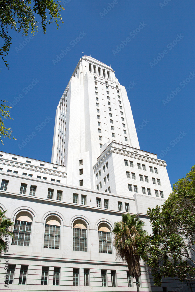 Naklejka premium Los Angeles City Hall