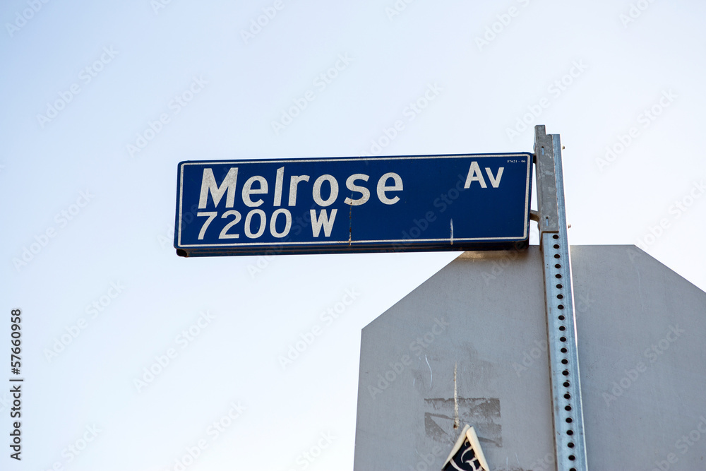 Fototapeta premium Melrose avenue sign