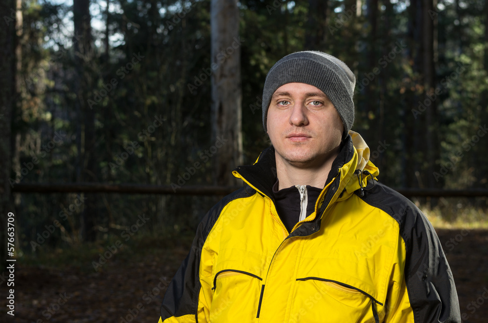 Man in the forest Man in the forest