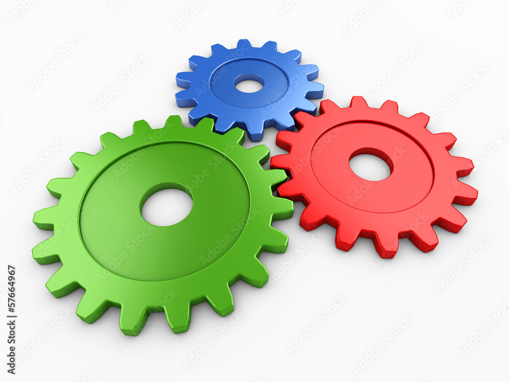 three gear to place concepts with clipping path three gear to place concepts with clipping path
