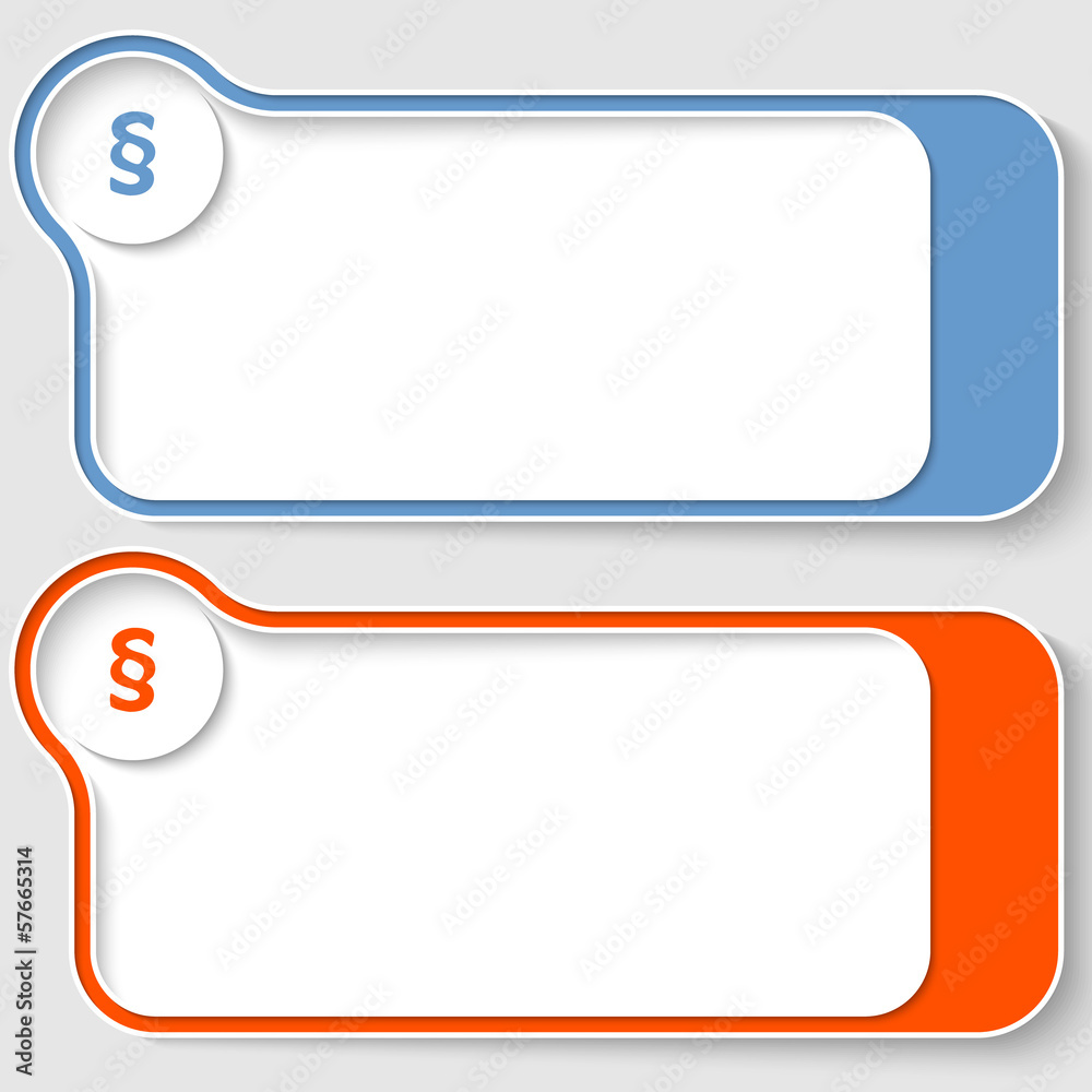 set of two abstract text boxes with paragraph set of two abstract text boxes with paragraph