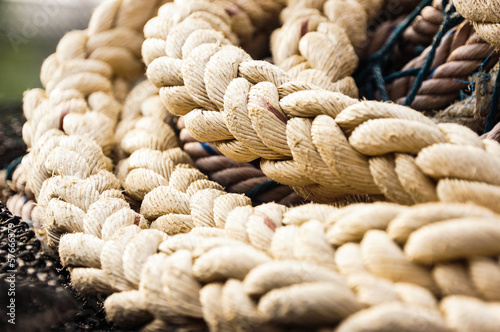Rope on ship