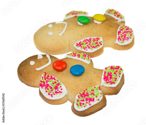 Isolated Gingerbread People
