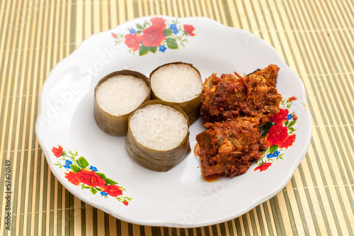 Lemang & Rendang ready to eat on Eid Festival