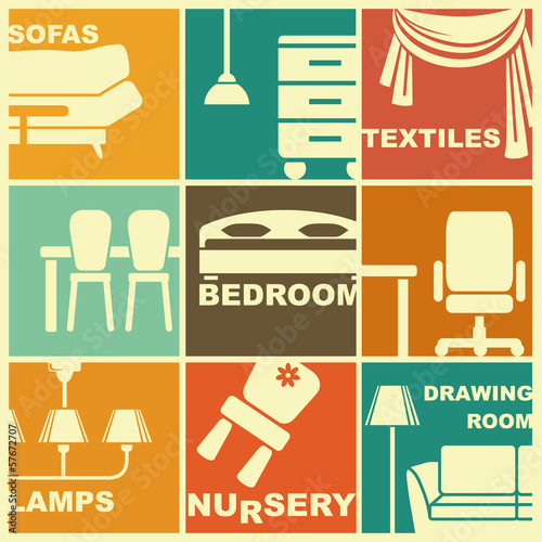 Icons of furniture and interiors