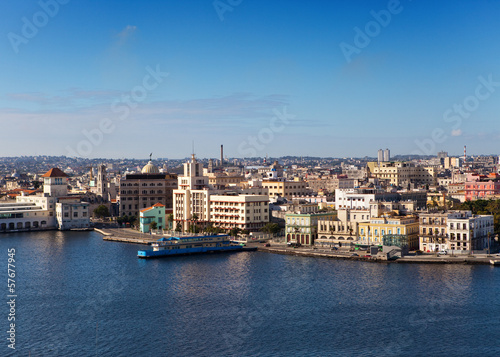 Havana.View of the old city through a bay from Morro's fortress © Konstantin Kulikov
