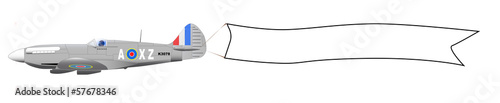 Flying Blank Banner